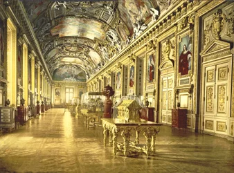 Galerie v Louvru, Paříž, 1890-1900