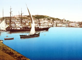 Pohled na tento přístav, Francie, 1890-1900