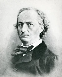 Charles Baudelaire (1821-67) (černobílá fotografie)
