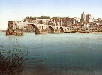 Most Saint-Bénézet, Avignon, 1890-1900