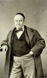 Portrét Charlese Augustina Sainte Beuve (1804 - 1869) (Sainte-Beuve), spisovatel, novinář a literární kritik.