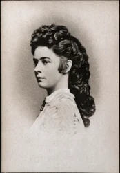 Portrét Alžběty Rakouské, zvané Sissi (1837-1898), císařovny rakouské a uherské královny manželky.