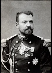 Portrét Henri Joseph Brugere (1841-1918), francouzský generál.
