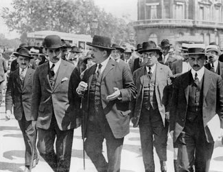 Édouard Herriot po setkání Cartel des Gauches v Palais dOrsay, 7. června 1924