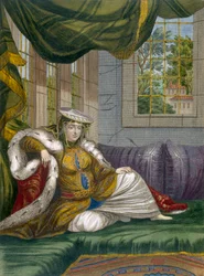 Židovka v obřadním oděvu, kolem roku 1708