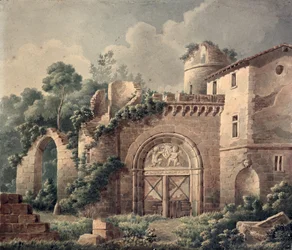A Ruined Castle, c.1820 (wc na papíře)