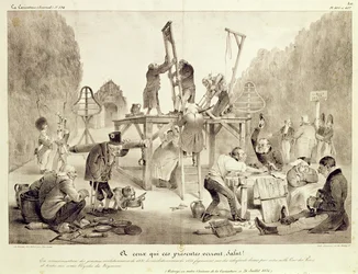 Přítomní uvidí, salut !, TD 406 a 407, č. 194, La Caricature, tisk Delaunois