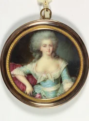 Dáma jménem Madame Elisabeth de France (smalt)