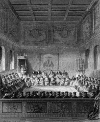 Zasedání v parlamentu Bretaně v roce 1613.