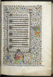 Přidat Ms 18850 f.42r Book of Hours (The Bedford Hours) c.1410-30 (inkoust, barva a zlato na pergamenu)