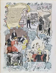 Reklama na Le Clos Charbonnier Beaujolais, kolem roku 1880