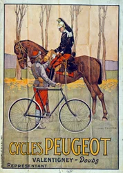 Reklama na jízdní kola Peugeot