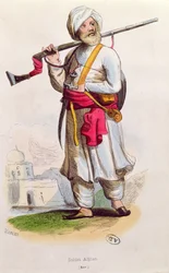 Afghánský voják, asi 1840-50