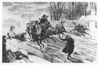 Alexandr II. zavražděn v Petrohradě, 13. března 1881