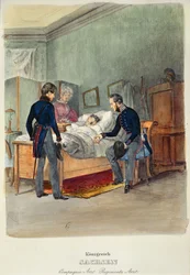 Vojenský lékař v Saském království, cca 1840