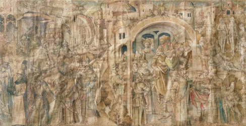 Velvyslanectví Antenors v Řecku a The Judgment of Paris (inkoust & wc na papíře)