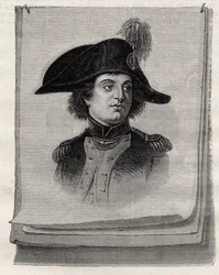 Antoine Joseph Santerre (1752-1809) z knihy "Histoire de la Revolution Francaise" od Louise Blanca (1811-82)