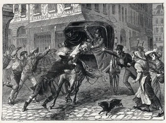 Zatčení Georgese Cadoudala (1771-1804), vůdce šuanů během válek ve Vendée, 9. března