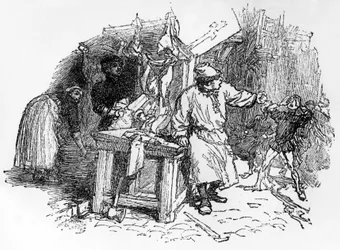 Ballades de Francois Villon "Pere noel, qui plantaste la vigne", vydání Pelletan, 1896