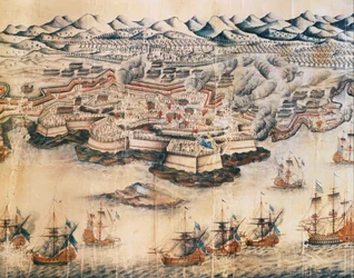 Bitva u Port Mahonu na Minorce (rytina)