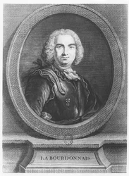 Bertrand François Mahé, hrabě z La Bourdonnais (rytina)