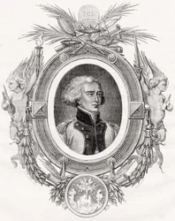 Bon-Adrien Jeannot de Moncey, vévoda de Conegliano, vyryl Pannemaker-Ligny podle Linarda, z knihy Louise Blanca (1811-82) "Histoire de la Revolution Francaise".