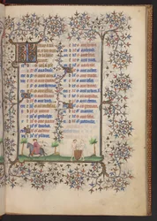 Kniha hodin, Přidat MS 32454 f.4r, Francie