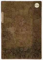 Kniha etikety vévodského paláce v Lucce, Lucca, 1805 (vyšívaný textil a papír)