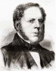 Charles Christofle, z Les Merveilles de la Science, vydáno kolem roku 1870 (rytina)