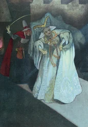 Popelka se svou vílou kmotře, kolem roku 1911