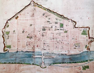 Mapa města Orleans, Francie