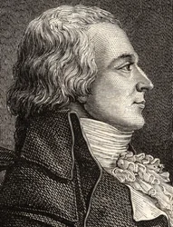 Claude Bazire z „Histoire de la Revolution Francaise“ od Louise Blanca (1811-82)