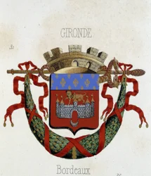 Znak města Bordeaux - v „“Armorial National de France””, od H. Traversiera, Paříž