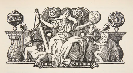 Kopie ilustrace na obálce z Theatrum Instrumentorum de Besson, kopie Boris Mestchersky (zemř. 1957) ilustrace z Histoire de la Nation Francaise, Sciences, Volumes I & II, Gabriel Hanotaux