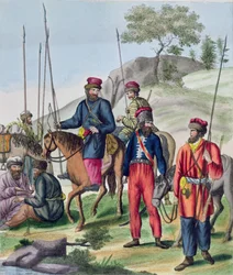 Kozáci v ruské armádě, c.1814