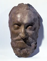 Posmrtná maska Jindřicha IV. (1553-1610) francouzského krále (vosk)