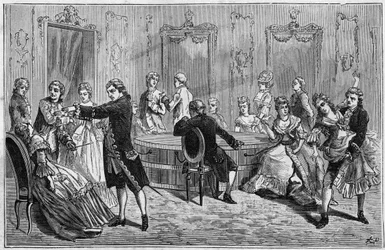 Demonstrace Frederica Antoina Mesmera (Franz Anton Mesmer