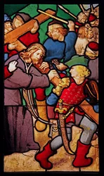 Zobrazující Via Crucis; ex Chapelle v hotelu Cluny