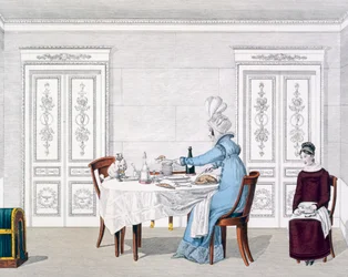 Dog Mania, talíř 106 z Le Bon Genre, 1818