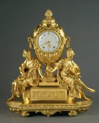 Časné hodiny Ludvíka XVI. Mantel Clock, kolem roku 1765 (ormolu)