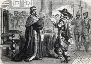 Osmá náboženská válka, Den barikád - (rytina) 1864