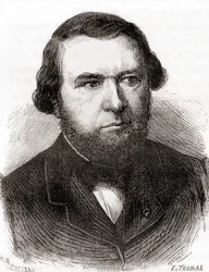 Eugène-Melchior Péligot, z „Les Merveilles de la Science“, vydáno kolem roku 1870 (rytina)
