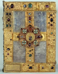 Evangelický obložený drahými kameny Saint Gauzelin (Gauzelin z Toulu)