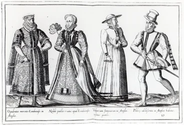 Móda v době Tudorovců (rytina)