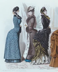 Módní talíř od Le Moniteur de la Mode, 1882