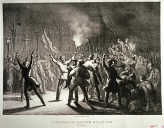 Únorová revoluce 1848 (litografie)