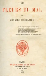 První vydání Les Fleurs du Mal od Charlese Baudelaira