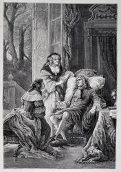 Francois de la Rochefoucauld (1613-1680) mluví s Mademoiselle de Sevigne (Marie de Rabutin-Chantal), Marquise de Sevigne dit Madame de Sevigne (1626-1696) a Marie-Madeleine (Marie Madeleine) Pioche de La Vergne, hraběnky (Paní z F