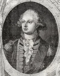 Frederick Augustus, vévoda z Yorku a Albany, z „Histoire de la Revolution Francaise“ od Louise Blanca (1811-82)