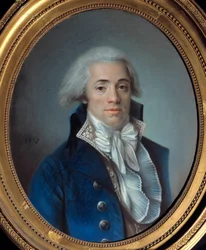 Francouzská revoluce: “” Portrét Bertranda Barere de Vieuzaca (1755-1841), člena Comite de Salut Public”” Pastelový obraz École francaise. Paříž 18. století, Musee Carnavalet – Francouzská revoluce: “” Portrét Bertranda Barere de Vieuzaca (17.